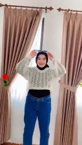 Blouse Rajut Wanita Terbaru & Jaring Atasan Wanita Kekinian