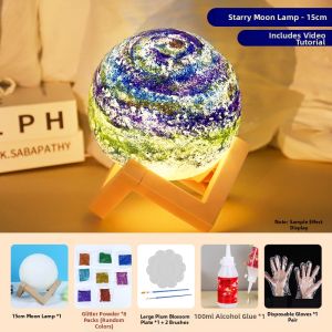 DIY Paintable Moon Planet Night Light