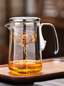 Large Capacity Magnetic Attraction Glass Tea Brewing Pot Lazy Persons Tea Set Tea Water Separation Filter Elegant Tea Utensils