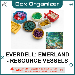 Everdell: Emerland - Resource Vessels Board Game Box Organizer Insert