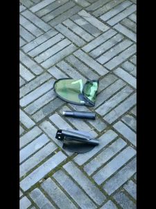 พลั่วสนาม พลั่วอเนกประสงค์ พลั่วขุดดิน พลั่วจอบฉุกเฉินพับเก็บได้ เดินป่าตั้งแคมป์ฟังก์ชั่นงาน 11 รูปแบบใน1ด้าม พร้อมถุงผ้า สีเขียว