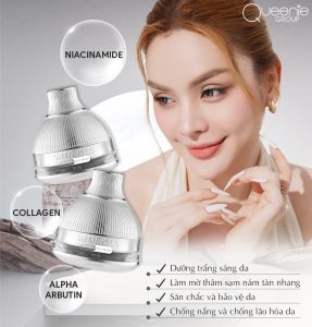 (Chính hãng giá sỉ) kem Face lười thượng hạng Queenie Skin mẫu mới 35g Dưỡng trắng da dưỡng ẩmse khít lổ chân lông dưỡng trắng da chuyên sâu ) (mỹ phẩm Queenie Skin chính hãng )