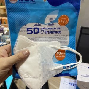 1 thùng 1000 cái khẩu trang 5d Vina max kháng khuẩn/khẩu trang 5d quai thun