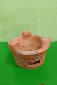 Lò đất nung lò nướng than bếp nước than nhỏ 17 cm