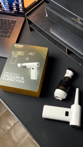 [Online Exclusive] KHIND USB Portable Vacuum & Turbo Fan 8000mAh ZPF80TEX