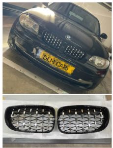 [READY STOCK] BMW E81 E87 E82 E88 128i 130i 135i (2008-2011) Grille Diamond Double Line Dual Slats