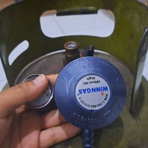 PAKET SELANG + SPIRAL & REGULATOR WINN GAS TYPE W 298 M FREE KLEM & KARET DATAR ANTI BOCOR SNI