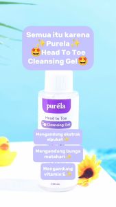 Purela By Reglow HEAD TO TOE CLEANSING GEL Sabun Mandi Bayi dan Anak 3in1 Melembabkan Menutrisi Kulit Anak Mencerahkan Menyehatkan Kulit Bayi Cocok Untuk Semua Jenis Kulit BPOM Halal