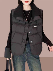 Fall Winter New Style Womens Large Collar down Cotton Vest Fashionable Outerwear Jacket Thickened Winter Clothes