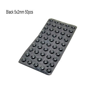 1 pcs silicone cushion mat self adhesive pad black/clear rubber feet cabinet plug bumper pad adhesive cushion cabinet door mat