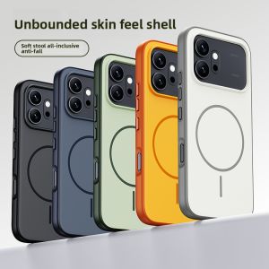 szhaiyu | For Huawei Honor 600 Pro Phone Case Hard Silicone Skin Magnetic Wireless Charging Protective Cover For Honor 500 600Pro Shell