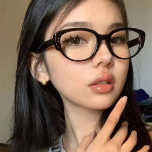 Y2k Cat Eye Retro Small Frame Glasses Frame Fashion Women’s Trendy Square And Round Face Street Photo Sunglasses 18153