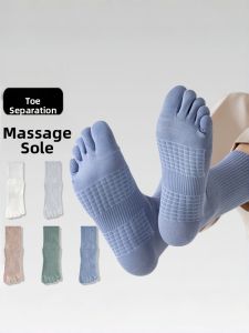 Winter Mens Toe Separated Cotton Socks Medium Tube