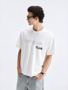 BODYDREAM | Linen Blend Letter Print Mens T-Shirt