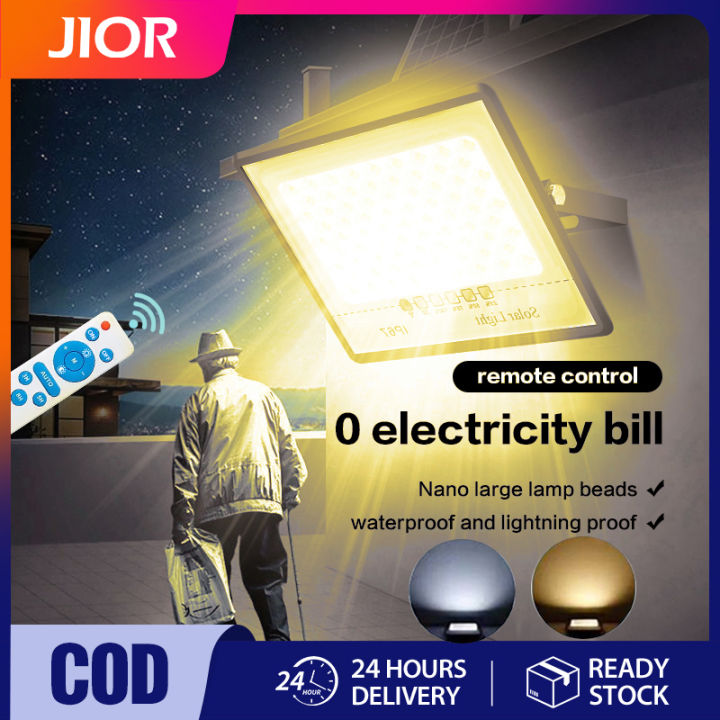 Jior Solar Light Outdoor Waterproof The New Upgrade Warm White Solar Light High Quality Solar