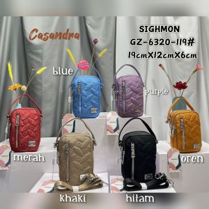 TAS WANITA SIGHMON KANVAS BORDIR 3in1 SG6320 3Sleting