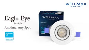 WELLMAX - Samsung LED Spotlight 5W 7W 3000K 4000K 6500K/Downlight/ LED Eyeball/ Recessed downlight