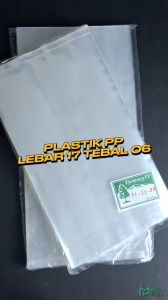 Plastik PP Lebar 17 Tebal 06 17x30 17x35 Kantong Bening Snack Keripik Makanan Basreng