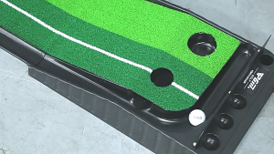 PGM Indoor Golf Putting Trainer Portable Golf Practice Putting Mat Golf Green Putter Trainer 2.5/3M with/without Return Fairway TL004