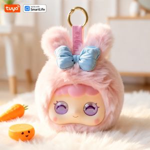 Rabbit:Tuya Al Plush Robot | Perfect Gift-W/Interactive Eyes and Voice ControlPerfect for Kids Gift/Smart Home-Pink
