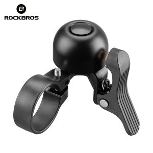 ROCKBROS Cycling Bell Road Bike Horn Waterproof Copper Alloy Bell Bicycle Drop Bent Handlebar Horn Crisp Warning Cycling Bells