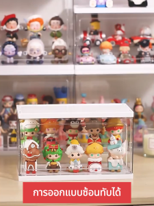 กล่องใส่โมเดล กล่องเก็บของ กล่องฟิกเกอร์ ทนฝุ่นและน้ำ วัสดุโปร่งใส สามารถวางซ้อนกันได้ ตัวเลือกขนาดหลายขนาด