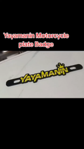 WECAST YAYAMANIN  MOTORCYCLE ACRYLIC PLATE BADGE-3mm acrylic-based and Laminated Printed Sticker