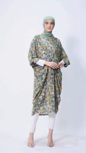 Urban Exchange Dinaya Kaftan Green - Gamis Kaftan Hijau Rayon