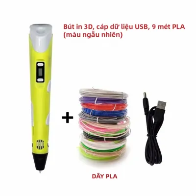 Bộ Bút Vẽ 3D Dành Cho Trẻ Em - Quà Tặng Sáng Tạo Tự Làm Vui Nhộn Với Sợi Nhựa PLA Bút 3D Dành Cho Sinh Nhật Hoặc Giáng Sinh Của Trẻ Em