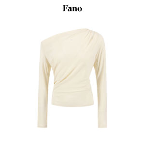 Fano | Áo Dài Tay Mô Tả Không Đối Xứng Tender Style