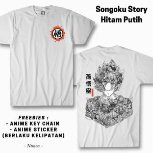 Kaos Songoku Story Hitam Putih - Nimea