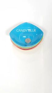 6pcs. COLORED MINI SAUCER PLATE (REUSABLE SAUCER PLATE ) PLASTIC MINI PLATE PLATITO 5.5" DINNER SAUCER PLATE