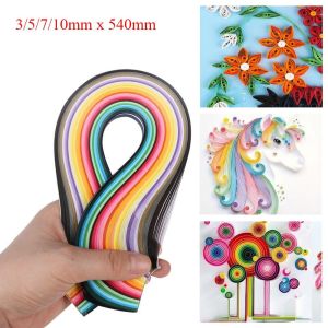 JIYAN2866 180Ocs 36Colors Quilling Paper 3/5/7/10mm Handmade Flower Gift Paper Creative DIY Colorful Strips Quilling Tools