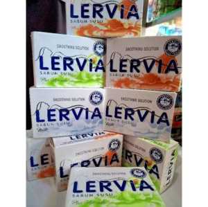 SABUN LERVIA ISI 10 PCS KEMASAN 90GR SEMUA VARIAN MEMBANTU MENCERAHKAN KULIT