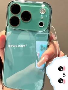 LIANGWU | Glass Electroplating Protective Case Slim New Popular Couples Design