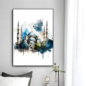 Kayou | DIY Oil Painting By Numbers Kit Islamic Mosque Acrylic Paint By Numbers Diy Numbers Painting Art on Canvas By Numbers