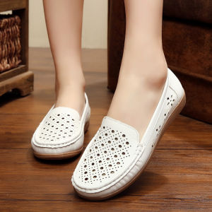 Comfortable White Leather Nurse Shoes 41 Size