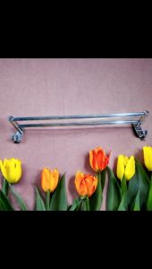 Thanh treo khăn máng khăn nhà tắm (đôi - móc câu) 100% inox 304 chống rỉ sét hạn chế ăn mòn chịu lực tốt độ bền cao