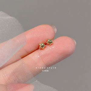 925 Silver Mini Star Ear Studs for Women Commute Friendly Sweet Design Versatile Fashion Jewelry Earrings
