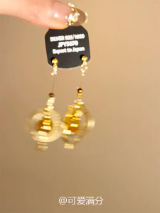 Timeless Gold Planet Tassel Earrings Womens Fashion Decorative Alloy round Ring Ear Jewelry Vintage Style Face Slimming