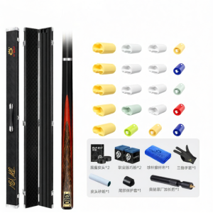 OMIN | Small Tip Hell Red Lip Snooker Pool Cue