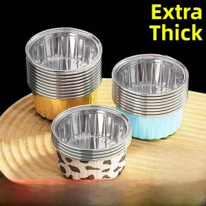 High Temperature Resistant Aluminum Foil Bowl for Steamed Rice Cake Baking Small Cake Mold Household Kitchen Cooking Tool