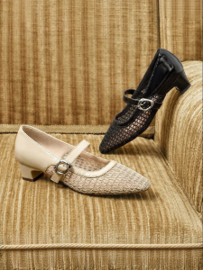 Belle | Fishnet Hollow Out Mary Jane Shoes Coarse Heels