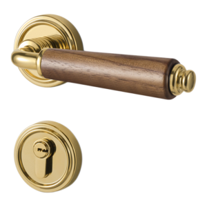 BAIBO | Vintage Style Black Walnut Wooden Door Lock