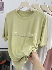 Cool Plaid Cuprammonium Short Sleeve T-Shirt: Women's Summer Casual Tops