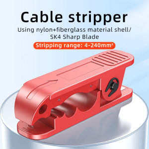 SAIVXIAN Fiber Optic Cable Cutter IPC-240 Rotary Cutting Multi-function Stripper 4-240mm Insulated Wire and Cable