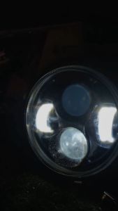 HEAD LAMPU DEPAN REFLECTOR JUTE DAYMAKER BLACK ALIS BLUE