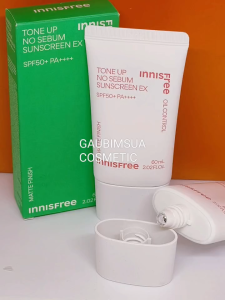 Fullsize Kem chống nắng nâng tông INNISFREE Tone Up No Sebum EX SPF50 kiềm dầu 60ML