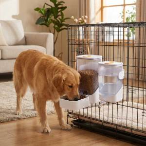 Lovinland Pet Treo Tự Động Thỏ Nước vật định lượng thức ăn Lồng chai nước Tự Động Trọng Lực Pet Trạm Nước Cho Động Vật Nhỏ Con Chó Con Mèo Con Thỏ