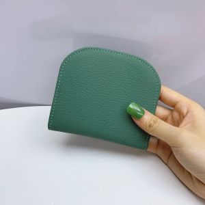 Leather Texture Short Thin Wallet for Women Simple Card Holder Money Clip Compact Multi-Card Slot Bifold Leather Wallet